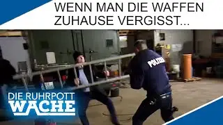 Wenn man die Waffen zuhause vergessen hat...