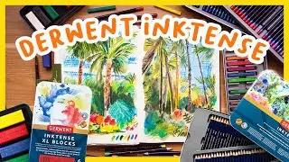 How to use Derwent Inktense! Tips & ideas for Inktense blocks & pencils