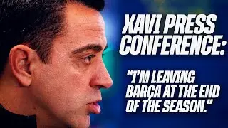 XAVI HERNÁNDEZ ANNOUNCES HE IS TO LEAVE FC BARCELONA ON 30 JUNE