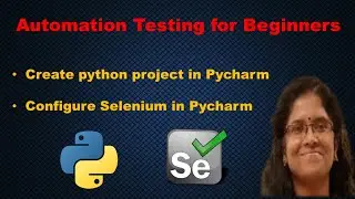 Creating python project in Pycharm| Learn Automation Testing in Tamil