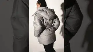 Серая женская куртка oversize с поясом  S-М,  L-XL