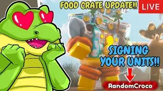 🔴LIVE | FOOD CRATE UPDATE! Roblox Toilet Tower Defense with viewers! SIGNING YOUR UNITS!