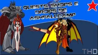 【AQW】Guia das Quests, Shops e Drops de AshFall Camp (2017)