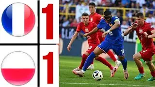 France vs Poland (1-1) EURO 2024 HIGHLIGHTS | France - Pologne EURO 2024 -- kylian mbappe goal