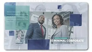 3D Minimal Corporate Slideshow (After Effects template) | videohive slideshow