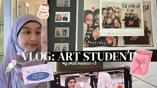 Art Student Vlog | small business, zine-making and uni life :D