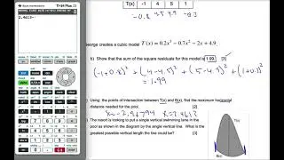 IB MAI HL - Functions Modeling Square Residual P2