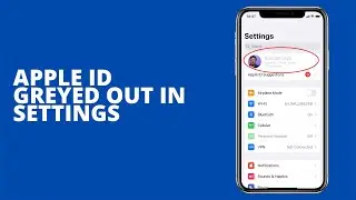 How to fix if Apple ID is greyed out in settings on iPhone | Apple ID disabled in settings on iPhone