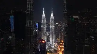 DJI Mavic 3 Pro Low Light Video 🌃 Petronas Towers At Night