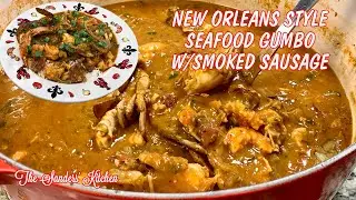 NEW ORLEANS STYLE SEAFOOD GUMBO W SAUSAGE