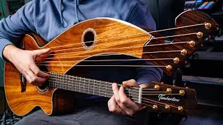 This is a Harp Guitar and It Sounds INCREDIBLE