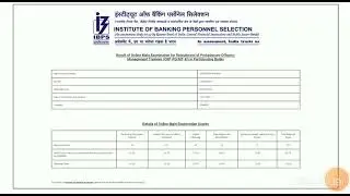 My IBPS PO Mains Scorecard 2022 🎉 (SELECTED)