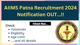 AIIMS Patna Recruitment 2024: Notification Out for Data Entry Operator and Office Helper Posts