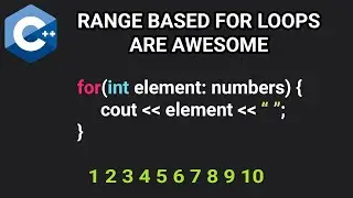 Learn Range Based For Loops in C++ in 6 minutes - Easy Tutorial