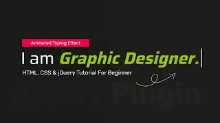 How To Create a Typing Animation | Typewriter Effect | Animated Headline jQuery