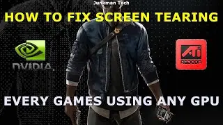 HOW TO FIX SCREEN TEARING IN EVERY GAMES USING ANY GPU | SCREEN TEARING PROBLEM FIX | FIX 100% |