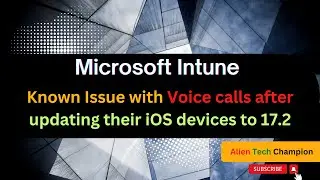 MS163- Known Issue with Voice calls after updating the iOS devices to v17.2