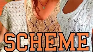 7 Схем на люксовые топы, безрукавки,  вязание для женщин 7 Patterns for luxury tops sleeveless vests