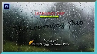 Photoshop Tutorial | Write on Rainy / Foggy Window in Adobe Photoshop