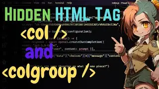 Hidden HTML Tag | Col and Colgroup Tag under 60 Seconds