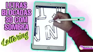 Tutorial Alfabeto Letras Blocadas Lettering no Ipad