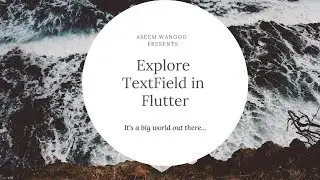 TextBox in Flutter | Using TextBox in Flutter |Textbox in Flutter #flutter @aseemwangoo