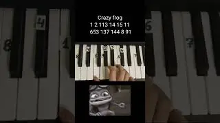 Crazy frog on piano 🎹 tutorial