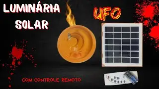 Luminaria Solar UFO Com Controle Remoto