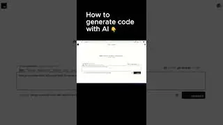 Generate code with AI, instantly. #ai #coding #chatgpt4 #computerlanguage