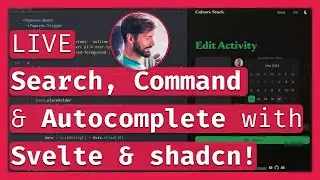 Search, Command Palettes & Autocomplete Lookups 🔎 Svelte 5, shadcn & Kit 🚀 LIVE Coding & Chill 🔴