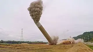 Dairyland Steam Power Station Chimney - Controlled Demolition, Inc.