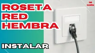 🔌 INSTALAR Toma de Red RJ45 HEMBRA