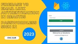 Firebase Email Link Authentication In React | Passwordless SignIn