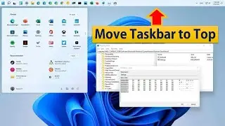 Move Taskbar to top on Windows 11 using Registry Editor