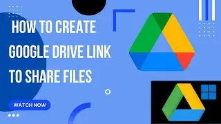 How to create google drive link to share files in laptop | How to share google drive link public