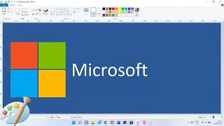 How To Draw Microsoft logo in MS Paint | Ms Paint | Easy step |