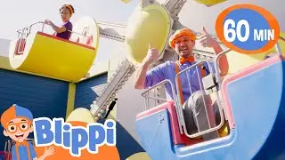 Blippi and Meekahs Ride Roller Coasters At Adventure City Theme Park | Educational Videos for Kids