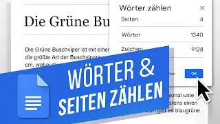 Google Docs: Wörter zählen, Seiten zählen | Zeichen zählen in Google Docs