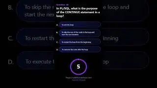 In PL SQL what is the purpose of the CONTINUE statement in a loop