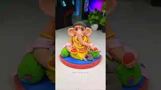 Ganpati idol making with clay 🌸 Deva Shree Ganesha 😍 Ganpati Bappa morya 🙏🙏 