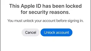 How To Unlock Your Apple Account If  Locked For Security Reasons | on iphone & ipad | 💯✔️