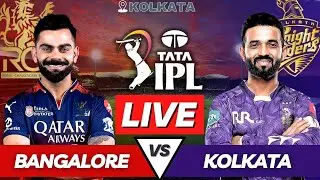 IPL 2025 Live RCB vs KKR | Bangalore vs Kolkata Live Match Today | KKR vs RCB Live Score Commentary