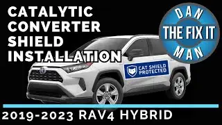 2019 - 2023 Toyota RAV4 HYBRID Catalytic Converter Protection MillerCAT CAT Shield installation DIY