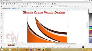 Simple Curve Vector Design In Coreldraw | Coreldraw Tutorials