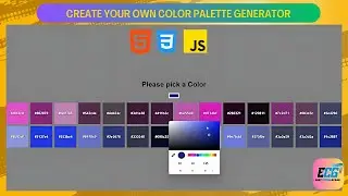 Create Your own Color Palette Generator Using HTML, CSS and JavaScript | Tutorial in Hindi. #website