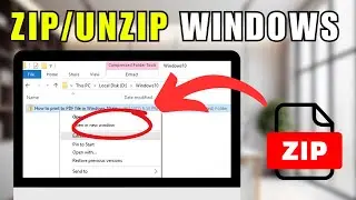 How to Zip and Extract Files on Windows 11 - NO extra software needed!