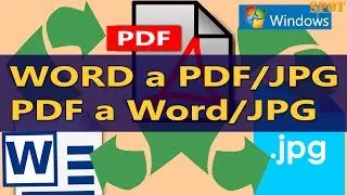 Convertir gratis Word a PDF o JPG y PDF a Word o JPG