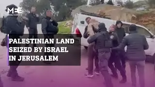 Israeli forces assault the members of the Alian family when defending their land from being seized.