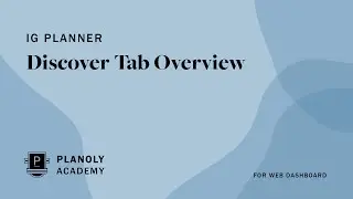 Discover Tab Feature: Find UGC Content Using PLANOLY's Web Dashboard