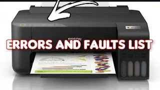EPSON EcoTank L3250 L1250 ET-2810 ET-1810 Error and Fault list